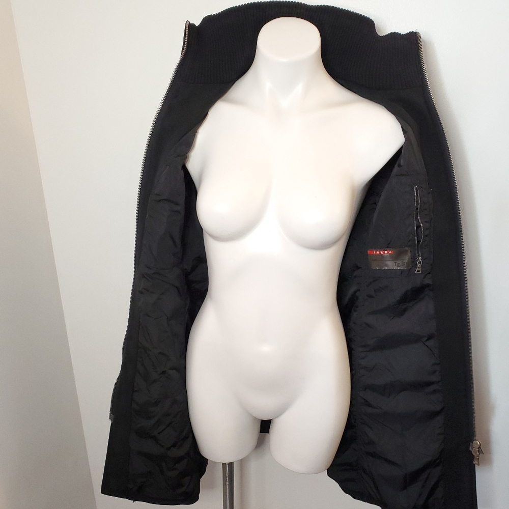 Prada Car Coat Black S - Picture 4 of 9